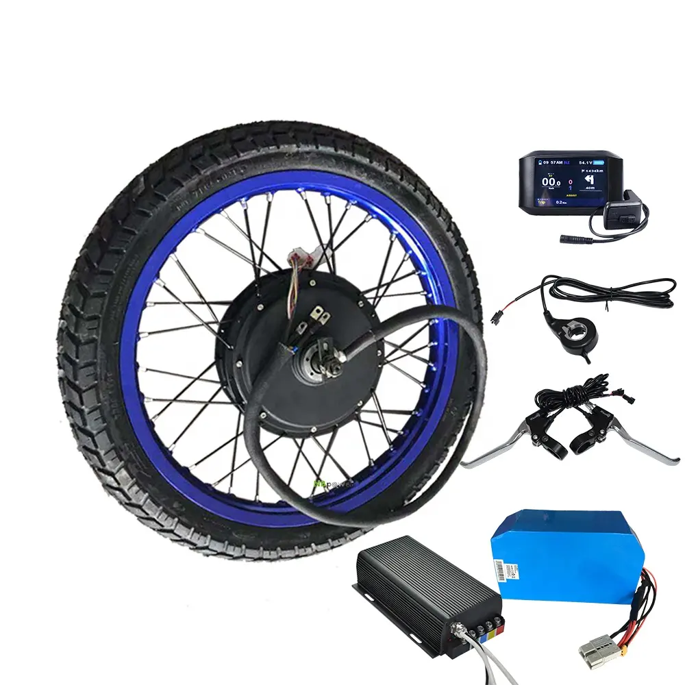 QS — kit de motorisation de vélo électrique V3 72v 500 w, moteur dans la roue arrière, pour vtt, moto puissant