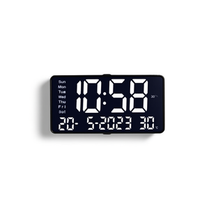 <b>Digital</b> Wall <b>Clock</b> Large Display Led Alarm <b>Clock</b> With Temperature And Calendar For Home Office Bedroom - Product Image 2