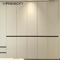 Armoire autoportante moderne en bois massif, durable, design écologique, taille personnalisable, pour chambre, villa, hôtel, résistante à l'humidité, garantie 5 ans