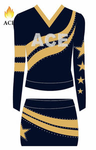 Cheerleading Cheerleading Crop Tops Personnalisé pour Lycéennes Femmes Sportswear pour Entraîneurs Cheerleading Uniformes pour Adultes - Product Image 3