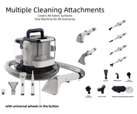 Aspirateur Électrique Compact Humide/Sec Portable à Vapeur pour Nettoyage des Taches sur Tapis et Canapés