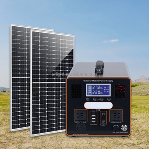 สถานีไฟฟ้าพกพาคุณภาพสูง 600W/1000W/2400W กันน้ำ ระบบกักเก็บพลังงานแสงอาทิตย์ สำหรับไฟ LED กลางแจ้ง - Product Image 1