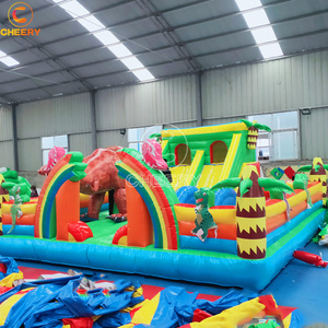 Château <span class=keywords><strong>gonflable</strong></span> Commercial avec parc de dinosaures - Product Image 3
