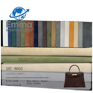 Vente en gros de cuir synthétique PU à motif litchi mat, coloré et épais, pour vestes, sacs, chaussures et usage décoratif - Product Image 1