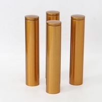 Petite boîte en métal doré élégante pour grains de café et bâtonnets d'encens, emballage hermétique portable pour barre chocolatée, boîte cadeau