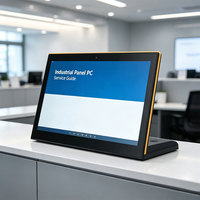 Terminal tactile de bureau Android de type L de 14 pouces RK3399 à usage commercial avec ports USB pour publicité PoE LED Nouveau OEM ODM