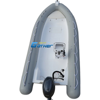 Offre Spéciale Ce 20FT RIB 600B Deep V Hypalon RIB gonflable rigide en fibre de verre coque bateau avec moteur hors-bord