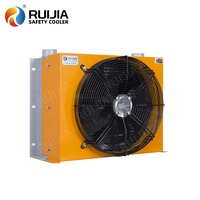 Radiador de Extrusora de Plástico, Enfriador de Aceite Hidráulico, Intercambiador de Calor para Reductor de Engranajes para Maquinaria de Construcción con Ventilador de 12V/24V