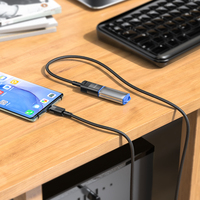 HOCO U107 Kabel Ekstensi Sinkronisasi Data Pengisi Daya, Kabel Ekstensi Sinkronisasi Data USB Tipe-c Male Ke USB Female USB