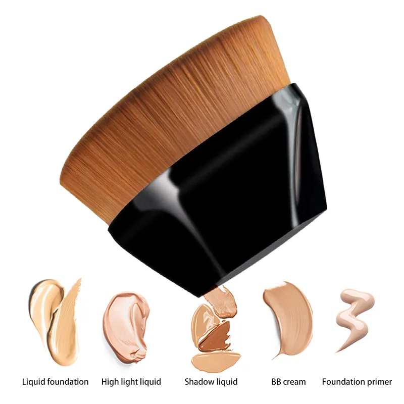 Hot Sale Flat Head Einzel Make-up Pinsel Make-up Weiches Haar Foundation Pinsel Markierung Tägliche Kosmetik pinsel Synthetisch