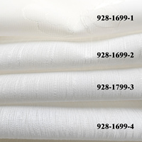 Tissu de rideau en voile uni transparent en rouleau au mètre pour draperies sur mesure et design intérieur minimaliste