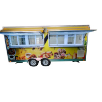 Camion de restauration mobile Blackser 4,8 m entièrement équipé pour café, glaces, barbecue et pizzas, avec cuisine complète