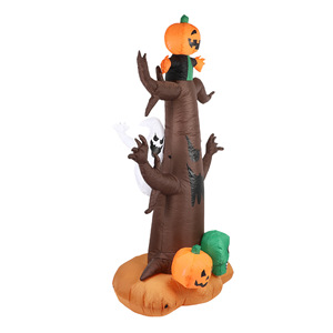 Maniquí Inflable de Halloween de 2.4 Metros de Altura, Combinación de Fantasma, Árbol, Elfo y Calabaza, Decoración Divertida - Product Image 5