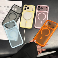 Coque de téléphone antichoc magnétique transparente à chargement sans fil, finition mate douce, pour iPhone 18 Pro, 17, 16, 15, 14 Plus, 13 Pro Max