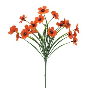 Flores de plástico artificiales con aspecto de hierba, ramos falsos para decoración de jardines exteriores y ornamentales para decoración de interiores y escritorios del hogar. - Product Image 3