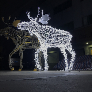 <span class=keywords><strong>Luces</strong></span> LED Gigantes de PVC Impermeables IP65 con Forma de Alce para Exteriores, para Navidad, Acción de Gracias, Halloween, Paisajes, Calles, Jardines y Bodas - Product Image 3