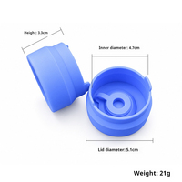 Bouchons de remplacement en silicone de 55 mm pour bidons d'eau de 5 gallons, sans BPA, de qualité alimentaire, réutilisables, étanches, à pression - Vente en gros