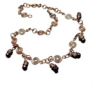 Premium Quality Copper Necklace with Traditional and Modern Style Combination for Elegant Jewelry Collection - Product Image 1
