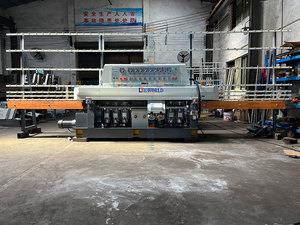 Machine de bordage et de polissage du verre en acier EWORLD à haute précision avec commande PLC, puissance 19,75 kW, épaisseur 3-25 mm - Product Image 2