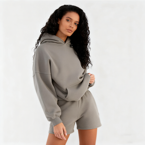 TKAN381 Fabricante Logotipo personalizado Mujeres Carta Imprimir Casual Sudadera en blanco de gran tamaño para las mujeres de peso pesado Unisex Sudaderas con capucha - Product Image 2