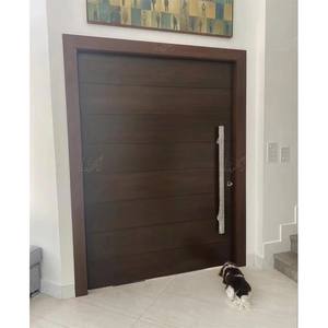 Porte d'entrée en acier de conception moderne de sculpture 3D de luxe Porte d'entrée principale de <span class=keywords><strong>maison</strong></span> de sécurité supplémentaire pare-balles pour l'intérieur pour Villa Hôtel - Product Image 6