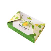 Boîte à biscuits écologique personnalisée rectangle vert boîte à biscuits gaufres pâtisserie en papier blanc pour boulangerie