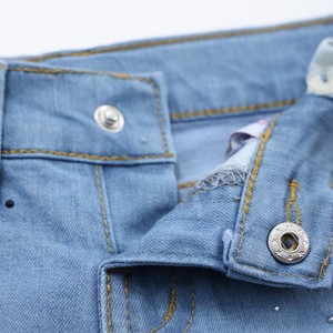 Pantalones Cortos Oxford de Verano para Niñas, Estilo Moderno Vintage, con Bolsillos Traseros con Cuentas, Tallas Grandes, Transpirables, de Secado Rápido, Estilo Moto - Product Image 2