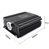 Projecteur LED à fibre optique DMX 45W avec télécommande murale, câble optique PMMA pour plafond étoilé, rideau lumineux, usage intérieur sensoriel