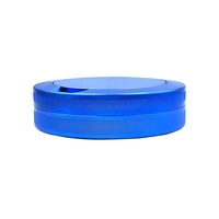 Boîte à Snus en métal de conteneur de sachets de Snus en aluminium moleté fait sur commande avec joint torique en caoutchouc