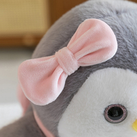 Peluche Pingouin 'Évite l'école' Mignonne, en forme de couple, Plusieurs Tailles, Décoration de Chambre d'Enfant, Cadeau de Saint-Valentin