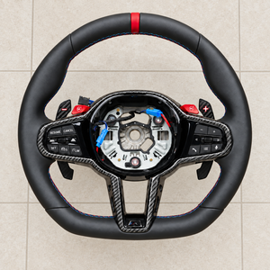 Volante Deportivo CS de Cuero para BMW G80 G82 G87 F90 G20 G30 G42 G11 Personalizado - Product Image 1