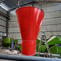 Tuyau de transport de béton en acier robuste avec trémie anti-séparation et haute efficacité opérationnelle pour chantier de construction