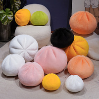 Peluche personnalisable en forme de dumpling, porte-clés coloré en forme de dumpling, coussin kawaii, cadeaux en peluche, vente en gros OEM ODM