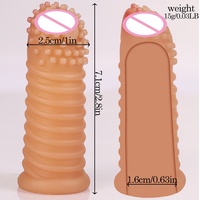 Leistungsstarker Wasserdichter Silikon-Vibrator für Frauen Mini Vibrierender Finger-Sleeve Sexspielzeug Massagegerät LM-E714