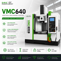 Centre d'usinage CNC VMC640 de taille compacte, commande en boucle fermée, haute précision, fraiseuse verticale