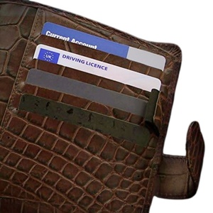 Refillable Black <strong>Croc</strong> Leather A5 Planner Cover Premium Filofax Planner A6 Ring Binder Crocodile Book Cover Leather Custom - Product Image 3