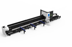 Machine de découpe laser semi-automatique CNC pour tubes, équipée d'un mandrin <span class=keywords><strong>Cantini</strong></span>, d'une tête de coupe BOCI ; capable de découper des poutres en H et en I en acier - Product Image 3