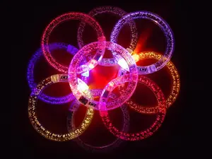 Pulseira luminosa de acrílico, nova pulseira luminosa criativa e de led, brinquedo, em oferta, 2023