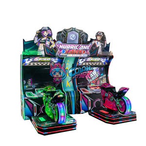 Machine de jeu d'arcade de course de motos à monnayeur, connectée <span class=keywords><strong>en</strong></span> <span class=keywords><strong>ligne</strong></span> pour deux joueurs, à vitesse extrême, pour parc d'attractions, <span class=keywords><strong>en</strong></span> promotion - Product Image 4