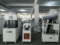 Machine de soufflage de bouteilles PET semi-automatique à 4 cavités, adaptée aux bouteilles d'eau
