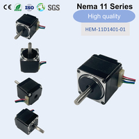 Moteur pas à pas Nema 11, 1,8°, 2 phases, 0,045 N.m, 6,37 oz.in, 2,4 V, 0,6 A, arbre en D, 100 g pour imprimante 3D, CNC, robot médical, automatisation