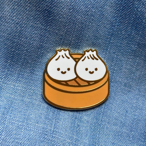 Patrón de desayuno clásico chino Artesanía de metal Dim Sum Alfileres de solapa Insignia Patrón personalizado Sopa Albóndigas Esmalte duro Pin <span class=keywords><strong>Comida</strong></span> - Product Image 2