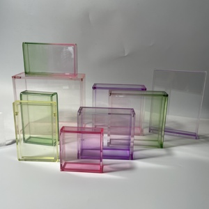Caja <span class=keywords><strong>de</strong></span> Almacenamiento Resistente al Desgaste Personalizada, Estuche para <span class=keywords><strong>Cartas</strong></span> <span class=keywords><strong>de</strong></span> <span class=keywords><strong>Juego</strong></span> <span class=keywords><strong>de</strong></span> Acrílico con Degradado <span class=keywords><strong>de</strong></span> Dos Colores para Mazos <span class=keywords><strong>de</strong></span> <span class=keywords><strong>Juego</strong></span> Estándar - Product Image 2