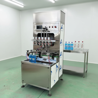 Machine de remplissage automatique électrique à ligne droite DHANGEL à 6 têtes, 1000 bouteilles/heure, précision de 100 %, peut être équipée d'une machine de bouchage