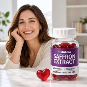Gomitas de Extracto de Azafrán Puro Premium <span class=keywords><strong>para</strong></span> el Control del Estado de Ánimo y del Apetito en Adultos, Suplemento Dietético Natural y Orgánico - Product Image 1