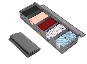 Caja de Almacenamiento Debajo de la Cama, Grande, Personalizada, Transparente, de Tela, Plegable, Multifuncional, Reforzada, para Ropa - Product Image 6
