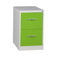 Muebles de Oficina, Archivador de Acero con 2 Cajones, Archivador Vertical de Metal para Documentos