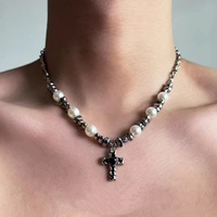 Collier ras du cou en perles pour femme, style luxe, avec pendentif, accessoires cadeaux