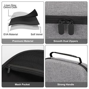 Étui de transport rigide pour lunettes VR, sac de rangement antichoc en EVA avec grand espace, étui de protection de voyage - Product Image 3