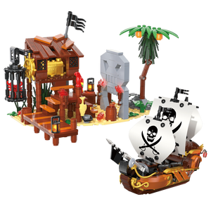 Décorations de blocs de construction DIY en gros, Trésor mystérieux, Ensembles de blocs de construction pour la <span class=keywords><strong>chasse</strong></span> <span class=keywords><strong>au</strong></span> trésor <span class=keywords><strong>pirate</strong></span>, Jouets pour enfants - Product Image 1